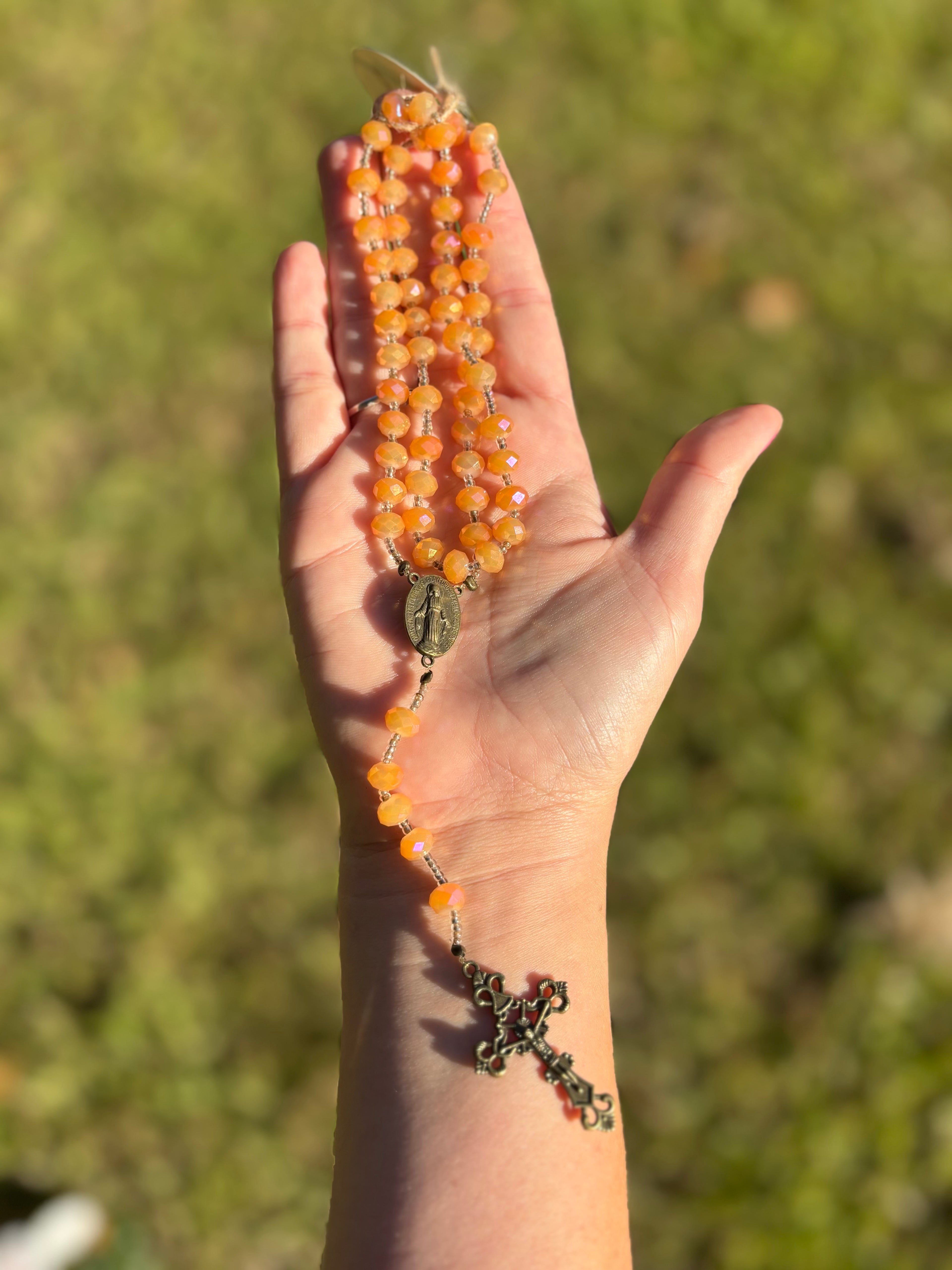 Bright Orange Rosary
